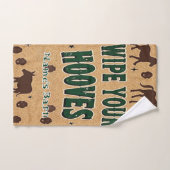 Rustikaler Stall Willkommen mit Individuelle Name Badhandtuch Set (Handtuch)