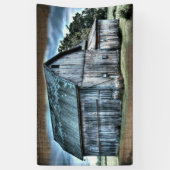 Rustikaler Stallbetrieb LKW-Rennfahrer Hen Banner (Vertikal)