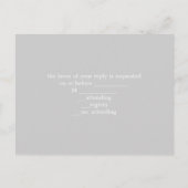 rustikaler Stallholz Champagner Western Hochzeit Einladungspostkarte (Rückseite)