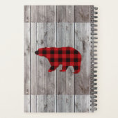 rustikaler Stallholz Weihnachten Roter Büffel kari Planer (Rückseite)