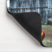 Rustikaler Stallroster Hen Farm Truck Mousepad (Ecke)