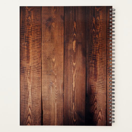 Rustikaler Stallsonnenblütenplaner Planer (Rückseite)