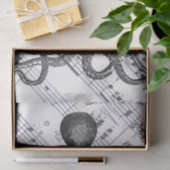 rustikaler Steampunk nautischer, moderner Vintager Seidenpapier (Geschenk)