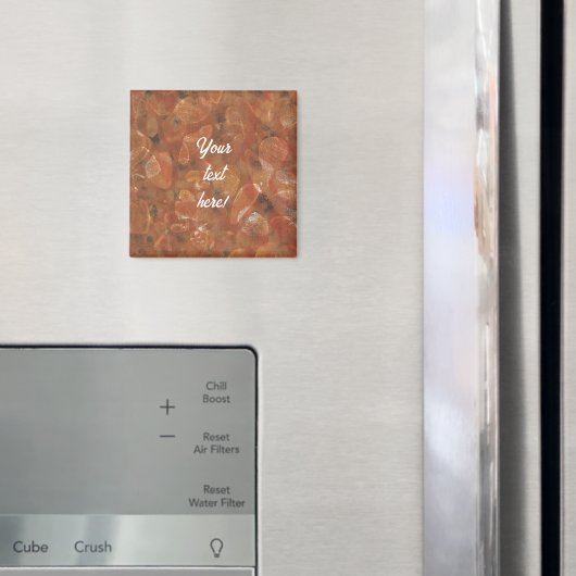 Rüstikaler Stein-Druck Orange-Beige-Magnete Magnet (In Situ (Kühlschrank))