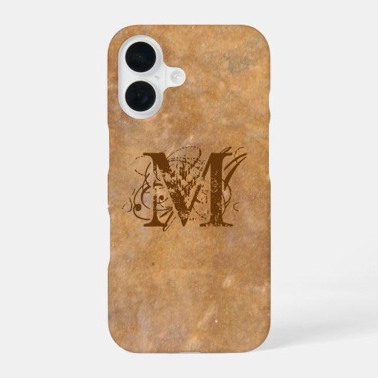 Rustikaler Steinzeitanfang iPhone 16 Hülle (Rückseite)