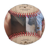 Rustikaler Stiefvater 2 Foto Baseball (Vorderseite)