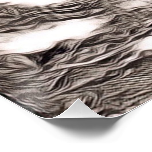 rustikaler Stil - Jaguar Poster (Ecke)