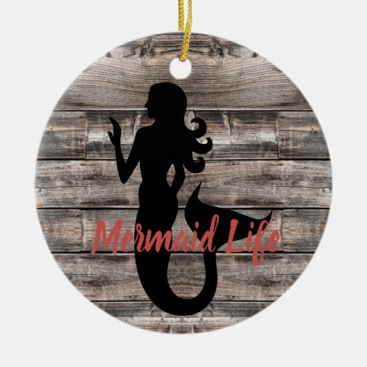 rustikaler Stil MERMAID | Keramik Ornament (Vorne)