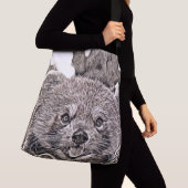 Rustikaler Stil - Red Panda 2 Tragetaschen Mit Langen Trägern (Von Nahem)