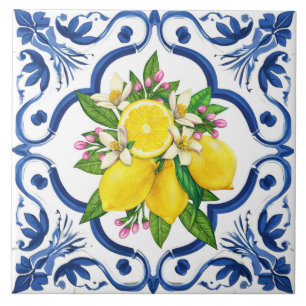 Rustikaler, stilvoller Mittelmeerlemon Fliese