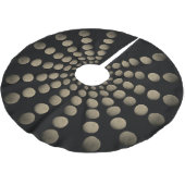 Rustikaler Stone Mandala Polyester Weihnachtsbaumdecke (Schrägansicht)