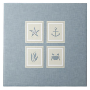 Rustikaler Strand-Dekor Fliese