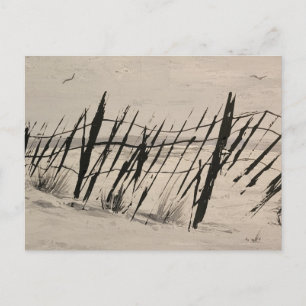 Rustikaler Strand Postkarte