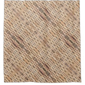 Rustikaler Strand Tropeninsel Weidengeflecht Duschvorhang (Vorderseite)