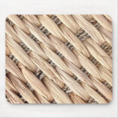 Rustikaler Strand Tropeninsel Weidengeflecht Mousepad (Vorne)