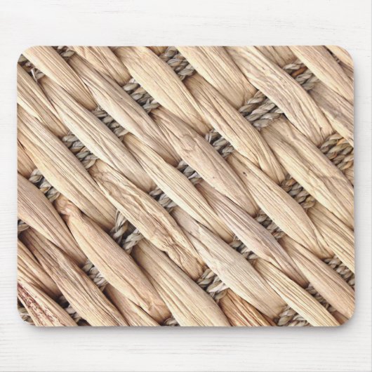 Rustikaler Strand Tropeninsel Weidengeflecht Mousepad (Vorne)