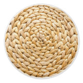 Rustikaler Strand Tropical Island Woven Wicker Keramikknauf (Vorderseite)