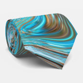 rustikaler Strand Türkis Woodgrain Aquamarin Barnh Krawatte (Gerollt)