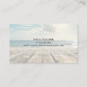 Rustikaler Strand Visitenkarte (Rückseite)