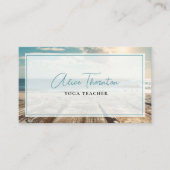 Rustikaler Strand Visitenkarte (Vorderseite)