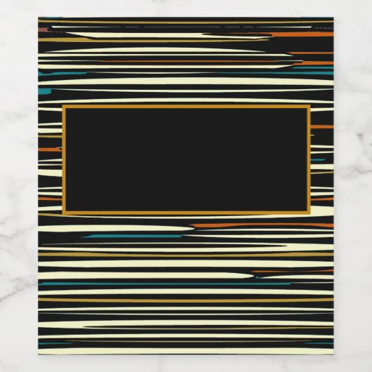 Rustikaler Streifenholzeffekt auf das Set für das Weinetikett (Einzelnes Label)