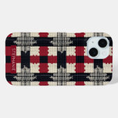 Rustikaler Strick Snowflake Kariert - Gemütlich Wi Case-Mate iPhone Hülle (Rückseite (Horizontal))