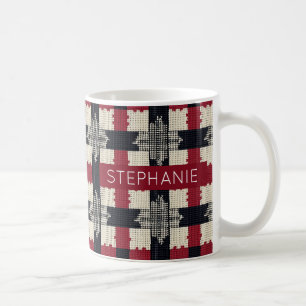 Rustikaler Strick Snowflake Kariert - Gemütlich Wi Kaffeetasse