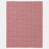 Rustikaler Tartan Throw Red and Black Lumberjack L Fleecedecke (Vorderseite)
