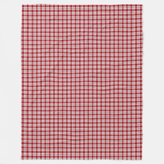 Rustikaler Tartan Throw Red and Black Lumberjack L Fleecedecke (Vorderseite)