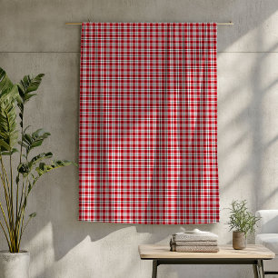 Rustikaler Tartan Throw Red and Black Lumberjack L Fleecedecke