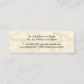 Rustikaler Teapot | Kräuterliche Pflanze Mini Visitenkarte (Rückseite)