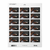 Rustikaler Tee-Cup und Hot-Chocolate-Adresse Adressaufkleber (Vorne)