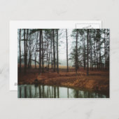 Rustikaler Teich Postkarte (Vorne/Hinten)