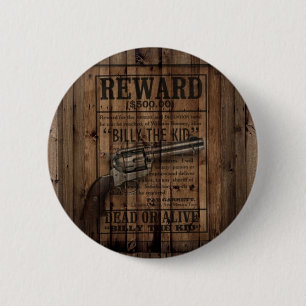 rustikaler Texas Star Cowboy Western Land Dualgun Button