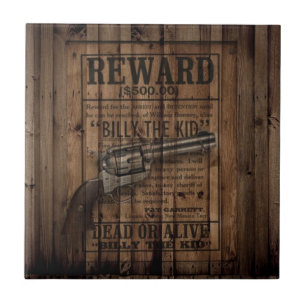 rustikaler Texas Star Cowboy Western Land Dualgun Fliese