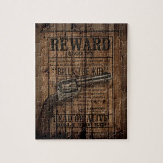 rustikaler Texas Star Cowboy Western Land Dualgun Puzzle