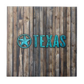 Rustikaler Texas-Stern (blau) Fliese (Vorderseite)