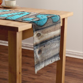 Rustikaler Texas-Stern (blau) Kurzer Tischläufer (Beispiel)