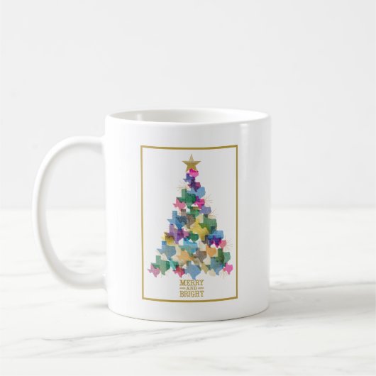 Rustikaler Texas Weihnachtsbaum Kaffeetasse (Links)