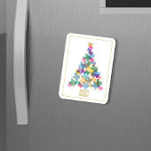 Rustikaler Texas Weihnachtsbaum Magnet