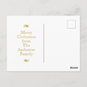 Rustikaler Texas Weihnachtsbaum Postkarte (Rückseite)