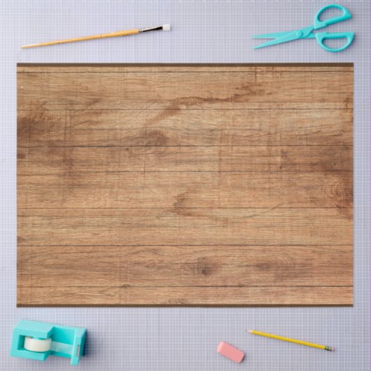 Rustikaler Ton aus hellem Holz Seidenpapier (Basteln)