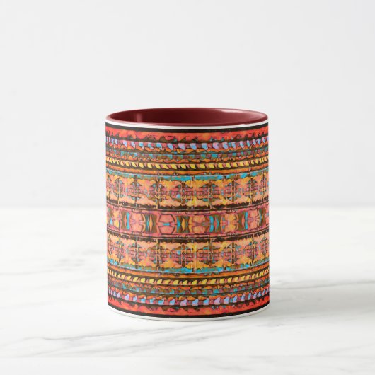 Rustikaler Tone-Tribal Tasse (Zentrum)