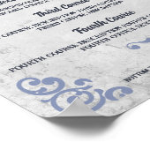 Rustikaler toskanischer Western Koch Catering Dinn Poster (Ecke)