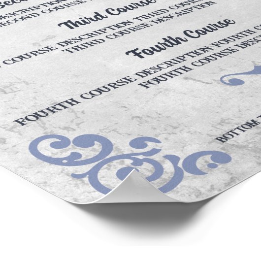 Rustikaler toskanischer Western Koch Catering Dinn Poster (Ecke)