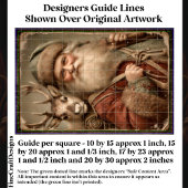 Rustikaler traditioneller Weihnachtsmann, Reindeer Seidenpapier