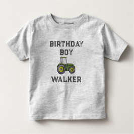 Rustikaler Traktor Farm Boy Birthday Boy Kleinkind T-shirt