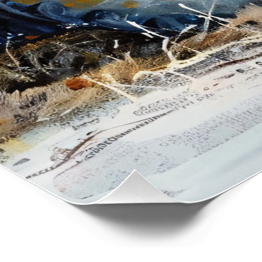 Rustikaler Traktor Poster (Ecke)