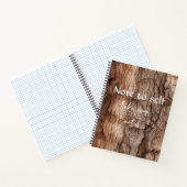 Rustikaler Tree Bark Texture Spiral Notebook Notizblock (Innenseite)