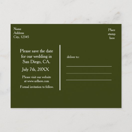 Rustikaler Tree & Lights Rett Postkarte (Rückseite)